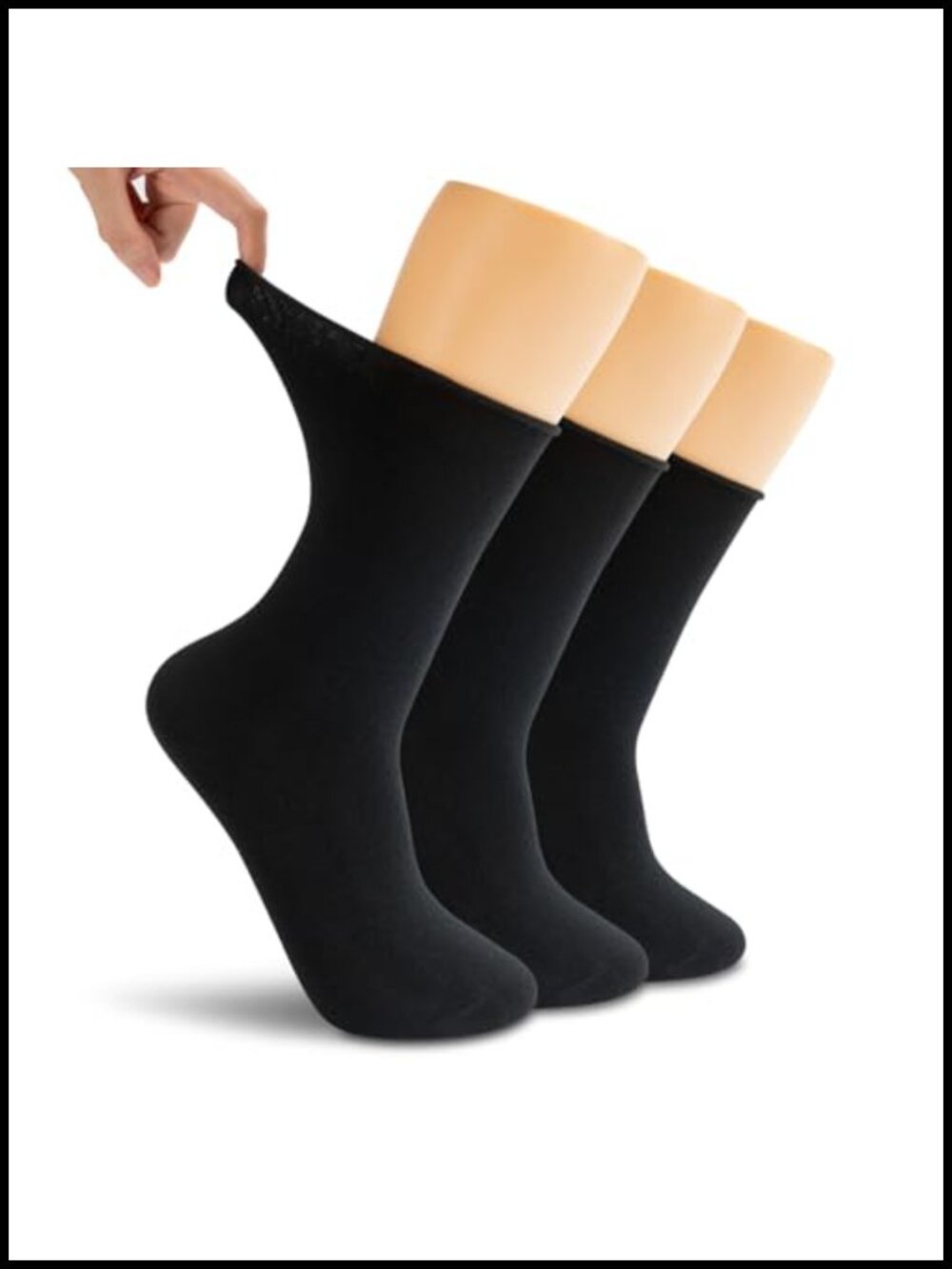 Women Non-Binding Merino Wool Blend Socks for Lounge & Rest
